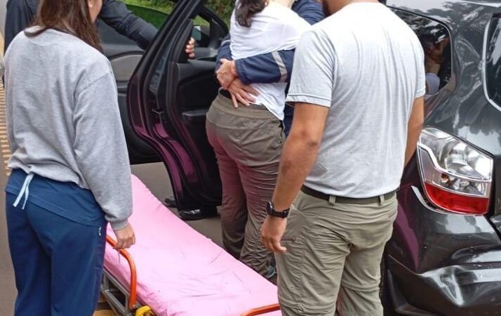 Siniestro vial dejó dos heridos en el acceso a Cataratas