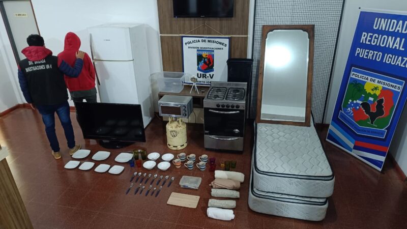 Robo modalidad hormiga: Joven desvalijó una casa y fue capturado en Iguazú