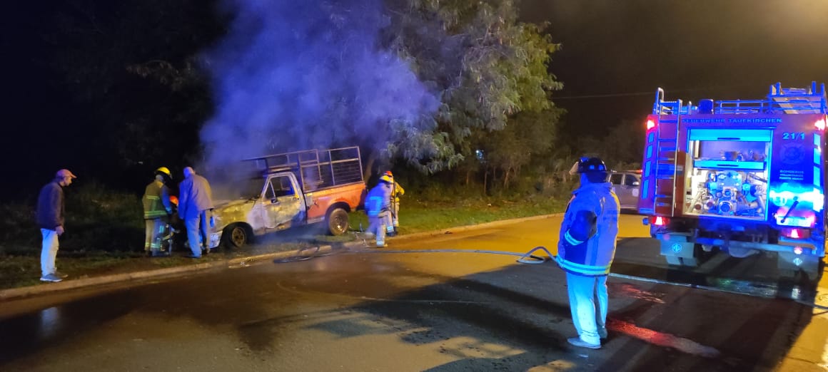 Incendiaron la camioneta que chocó y mató al ciclista