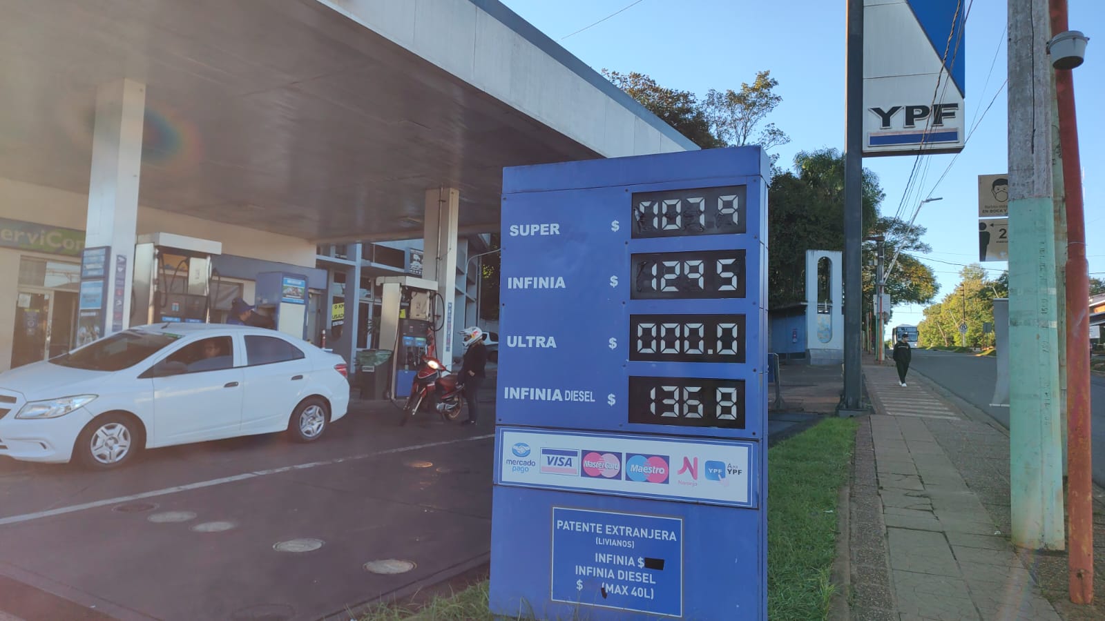 Iguazú: Las naftas aumentaron un 4% y el gasoil un 2% en promedio