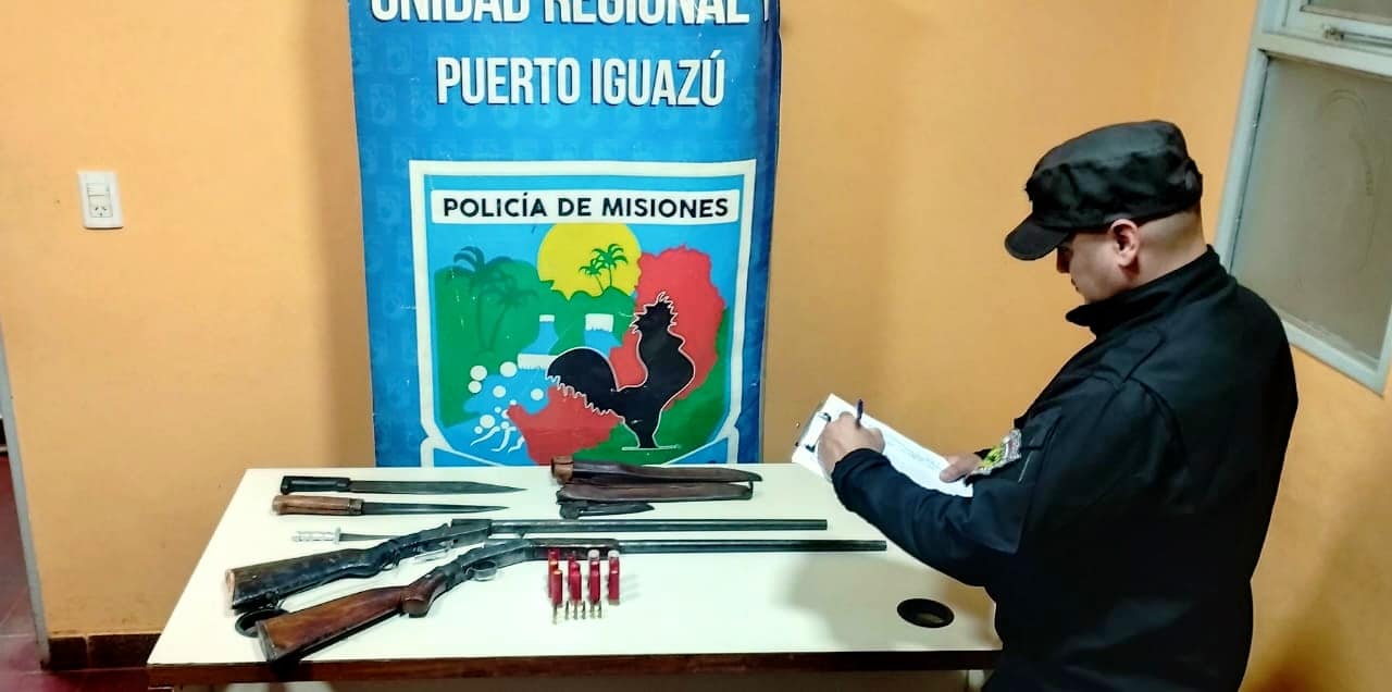 Demoraron a dos presuntos cazadores furtivos y secuestraron escopetas en una reserva natural