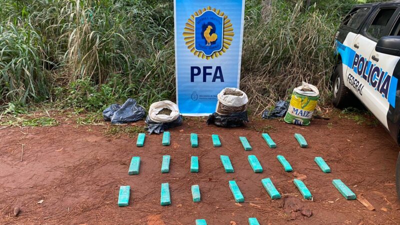 Al ver a los federales abandonó la droga y escapó hacia el monte