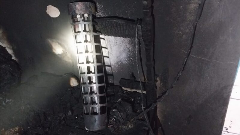 Una estufa enchufada provocó un principio de incendio en una vivienda