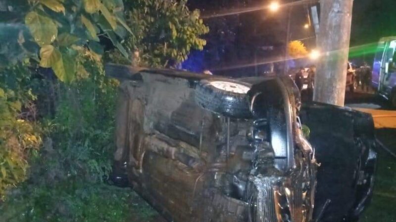 Iguazú: Conductor alcoholizado fue detenido tras protagonizar un siniestro vial en Villa Nueva