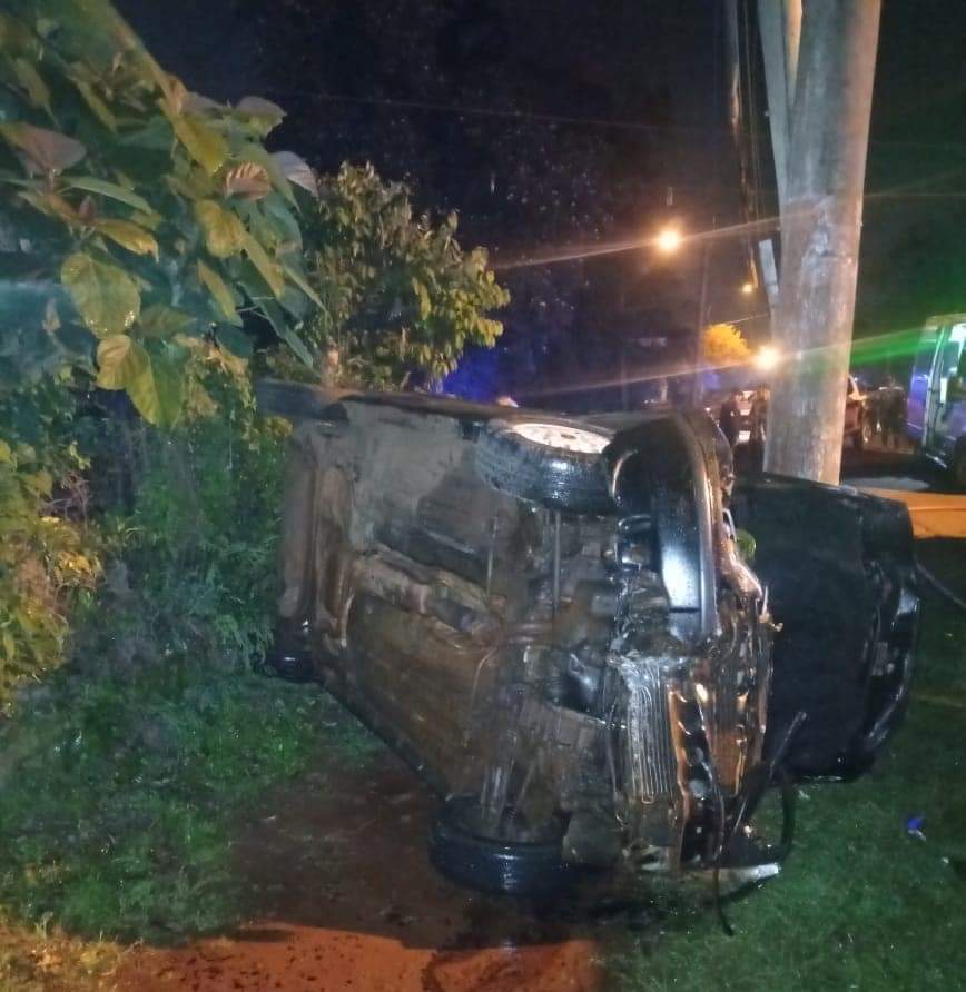 Iguazú: Conductor alcoholizado fue detenido tras protagonizar un siniestro vial en Villa Nueva