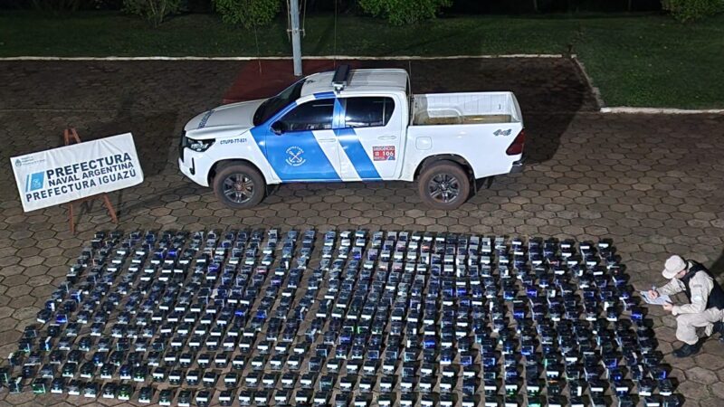 Incautaron un cargamento de cigarrillos electrónicos en la costa del rio Paraná