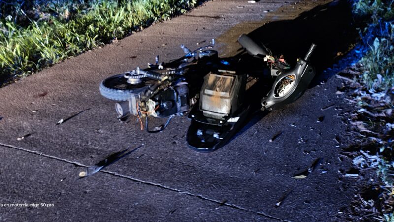 Menores a bordo de una motocicleta atropellaron a un hombre en las 600 Hectáreas