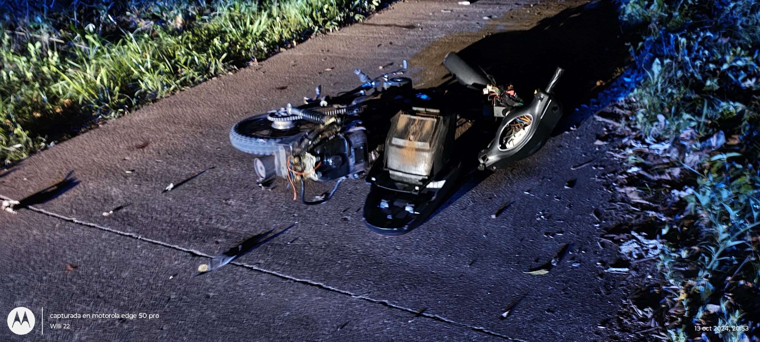 Menores a bordo de una motocicleta atropellaron a un hombre en las 600 Hectáreas