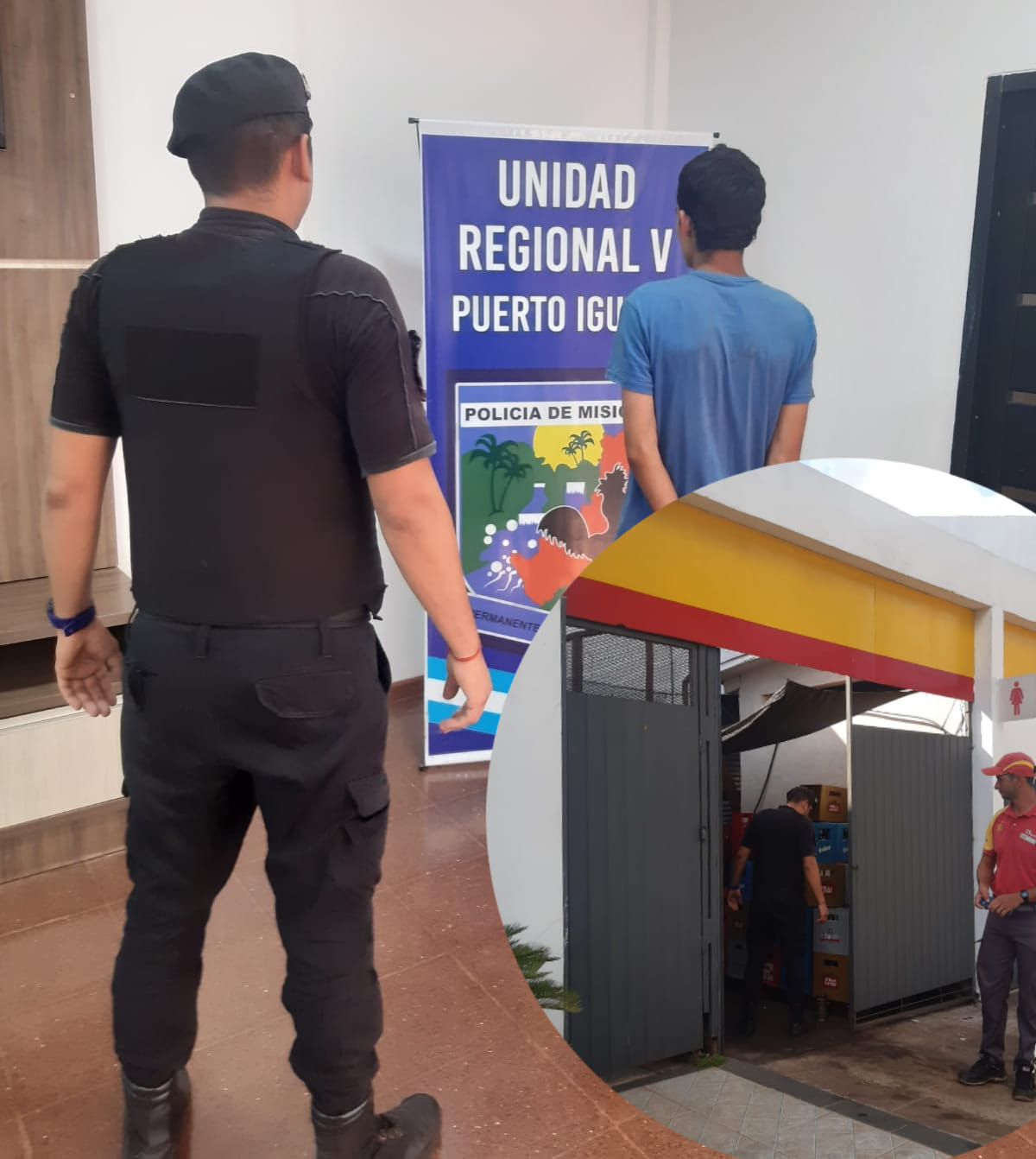 Fue sorprendido en el depósito de una estación de servicio y lo encerraron hasta la llegada de la policía