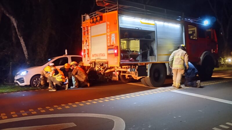 Iguazú: Colisión en la ruta 101 dejó un herido