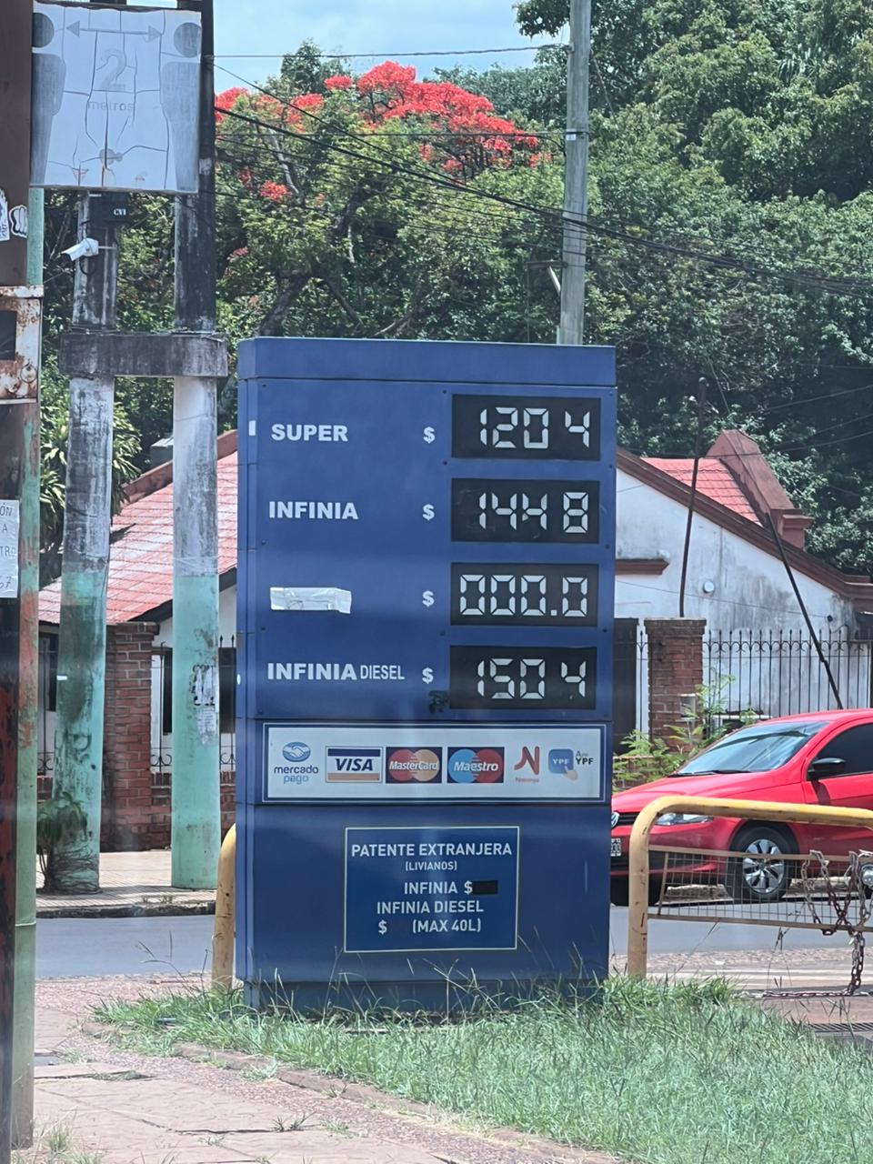 Aumento mensual de combustible: El incrementó no superó el 2.5% en Iguazú