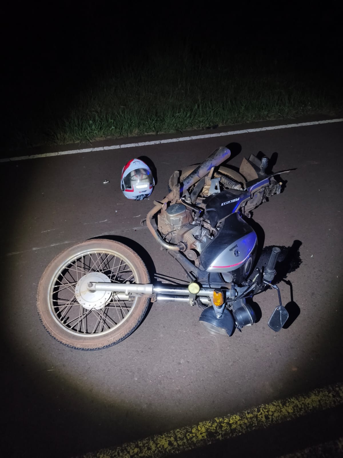 Wanda: Motociclista resultó herido tras colisión con un camión en la ruta 19