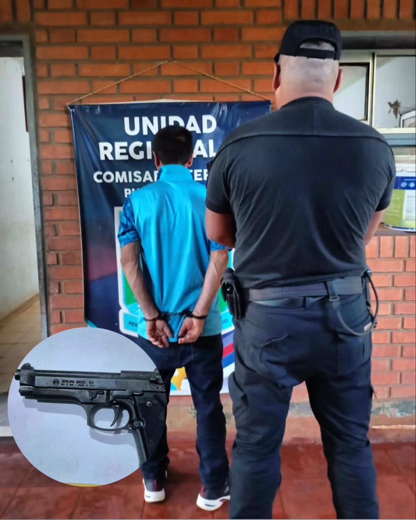 Apuntó a una mujer con un arma y fue detenido