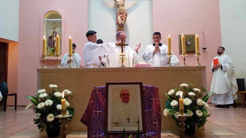 La Diócesis de Iguazú pidió por el eterno descanso del Papa Francisco