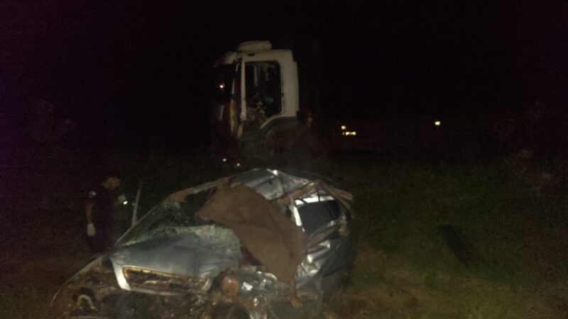 Puerto Esperanza: Un muerto en una colisión entre un automóvil y un camión