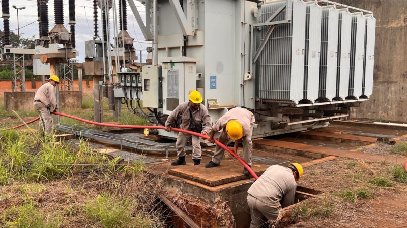 Energía de Misiones instala nueva salida subterránea en 33 kV en la Estación San Lucas de Puerto Iguazú