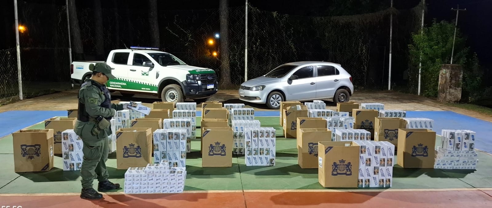 Golpe al contrabando: Gendarmería secuestró más de 187 mil paquetes de cigarrillos.