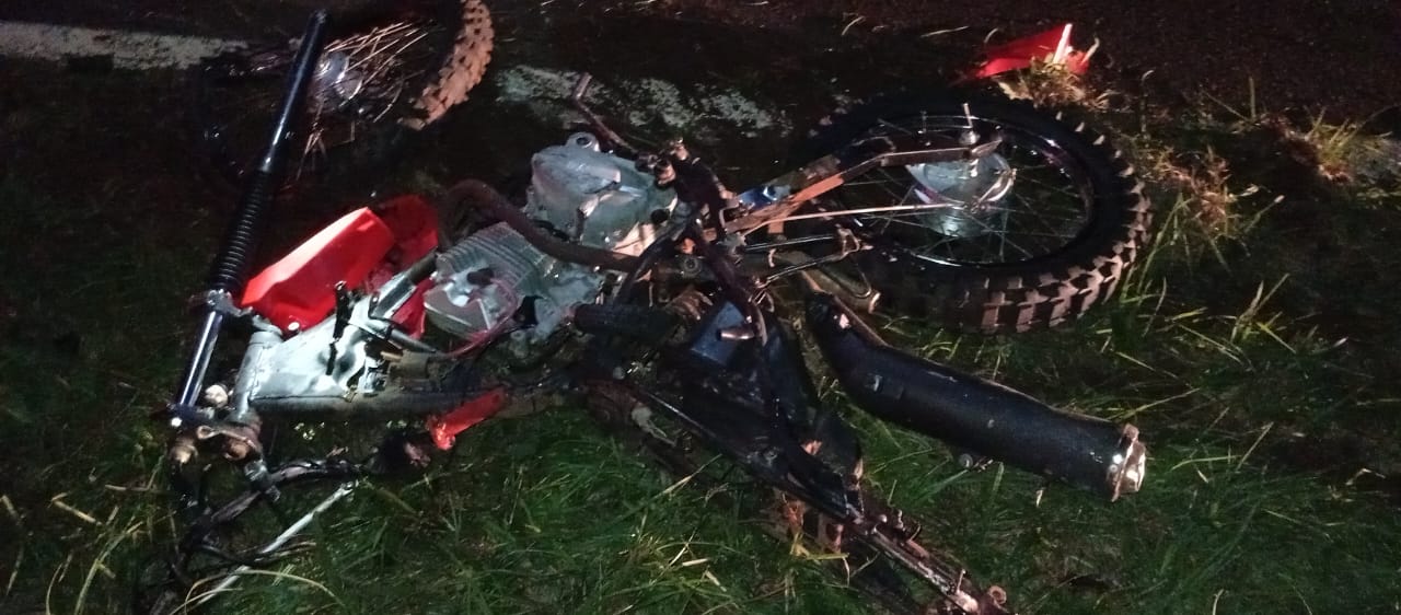 Siniestro vial en la ruta 12 dejó como saldo a un motociclista herido