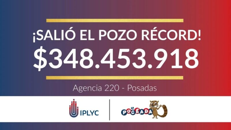 Un posadeño se quedó con los $348 millones de la Poceada