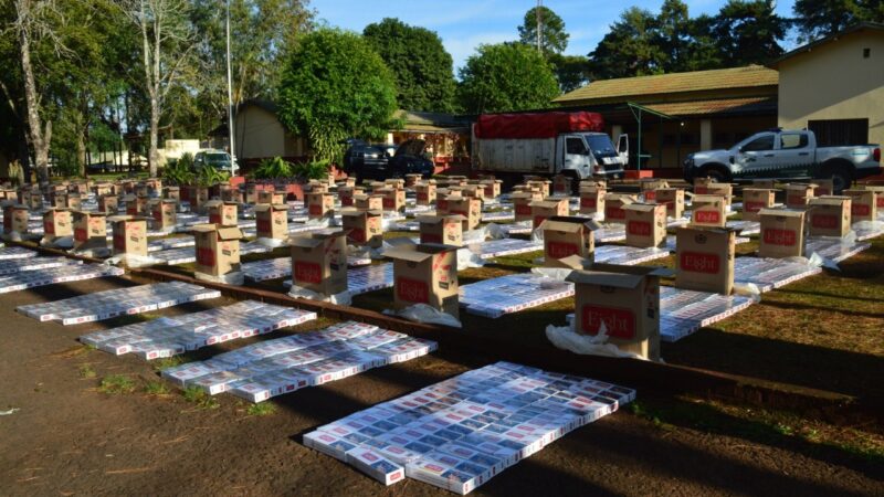 Secuestraron cigarrillos de contrabando y detuvieron a un hombre con pedido de captura