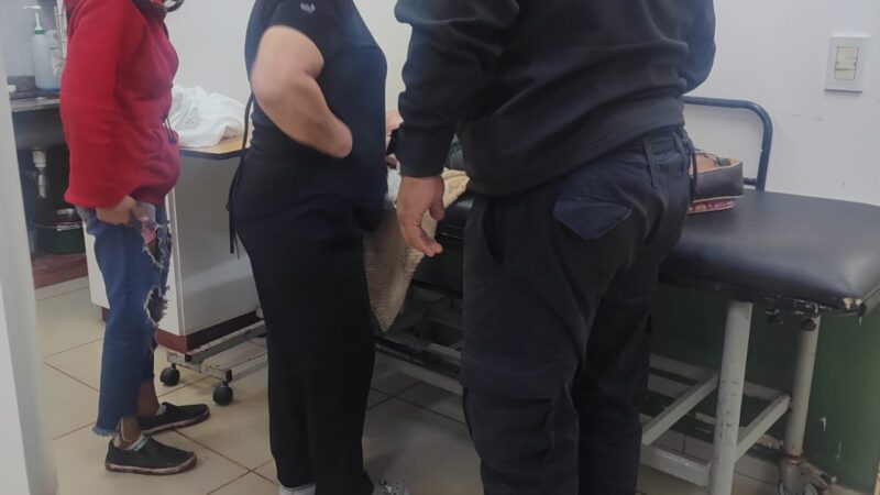 Policías asistieron a un bebe de 4 meses con dificultades para respirar