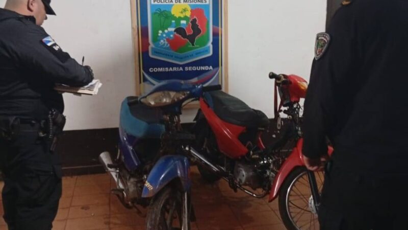 La policía detuvo a dos jóvenes que realizaban maniobras peligrosas, recuperaron una motocicleta