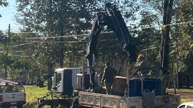 Puerto Iguazú refuerza su infraestructura eléctrica con nuevas líneas en zona urbana