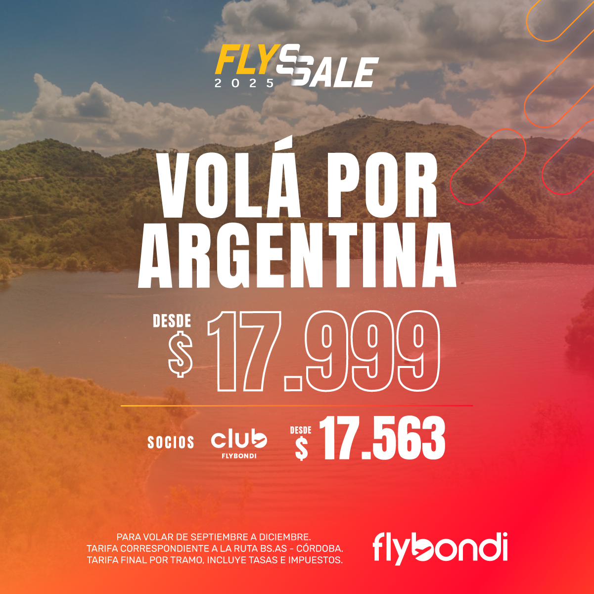 Vuelve FlySale: Flybondi ofrece vuelos por Argentina desde $17.999