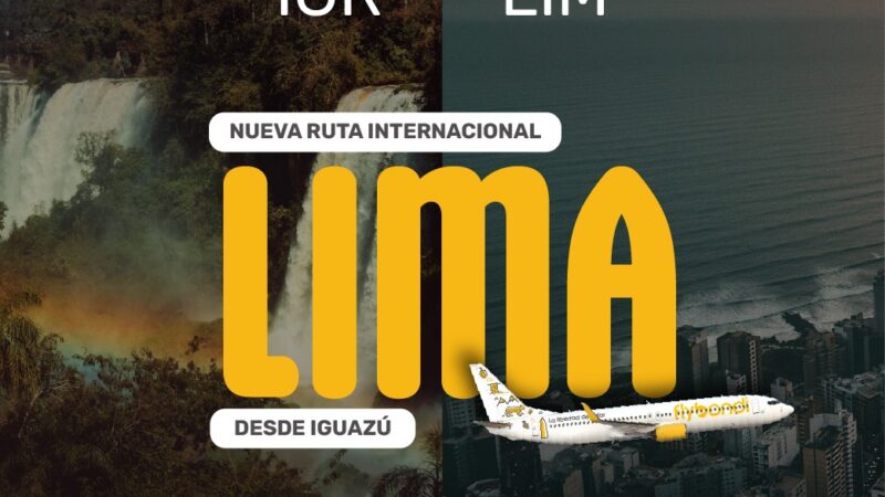 Flybondi unirá Puerto Iguazú com Perú desde diciembre