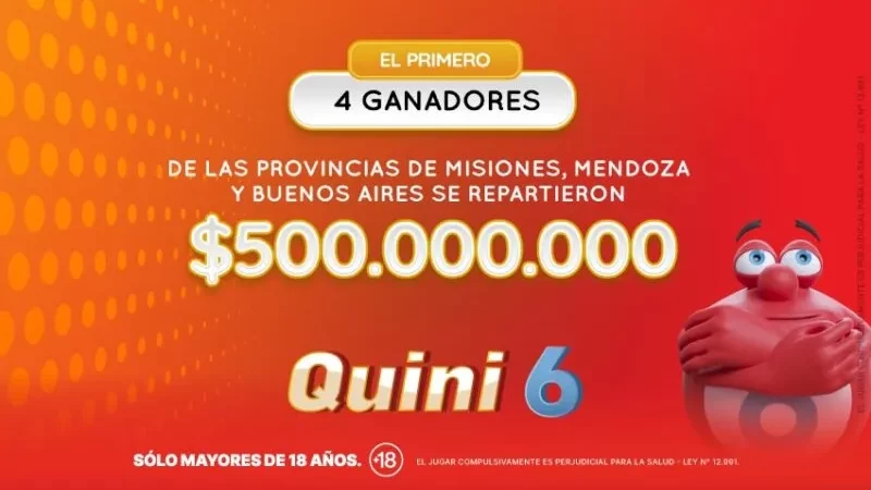 Uno de los 4 ganadores del Quini 6 hizo su jugada en Iguazú