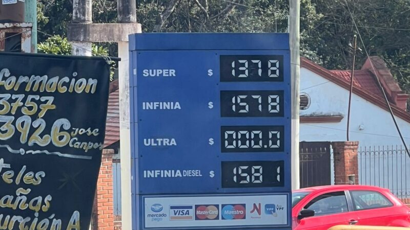 Sin previo aviso YPF volvió a aumentar los combustibles