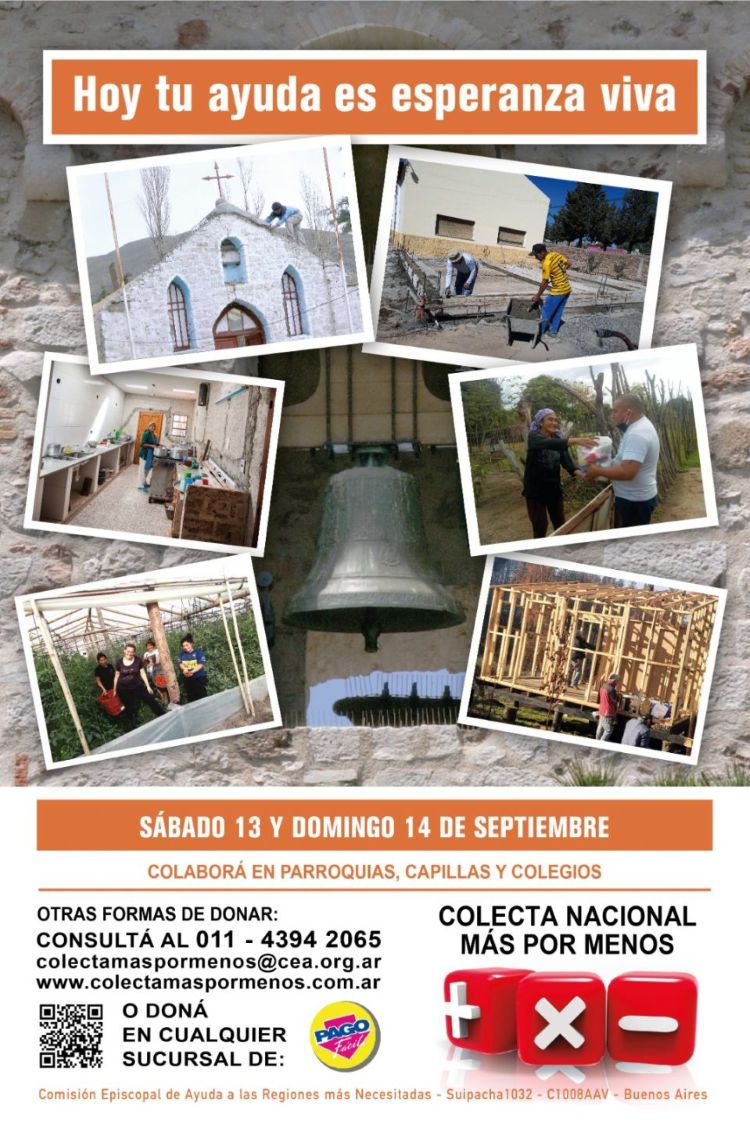 Colecta Más por Menos: un fin de semana para ser solidarios y ayudar