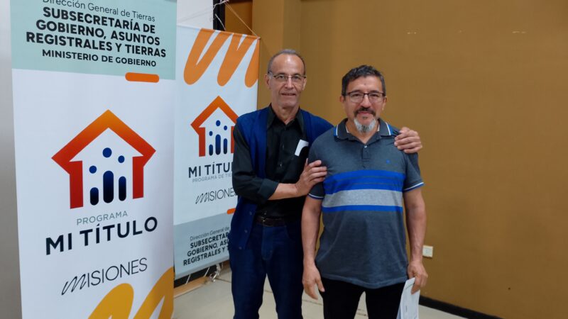 Iguazú: 75 familias recibieron el titulo de propiedad de la tierra