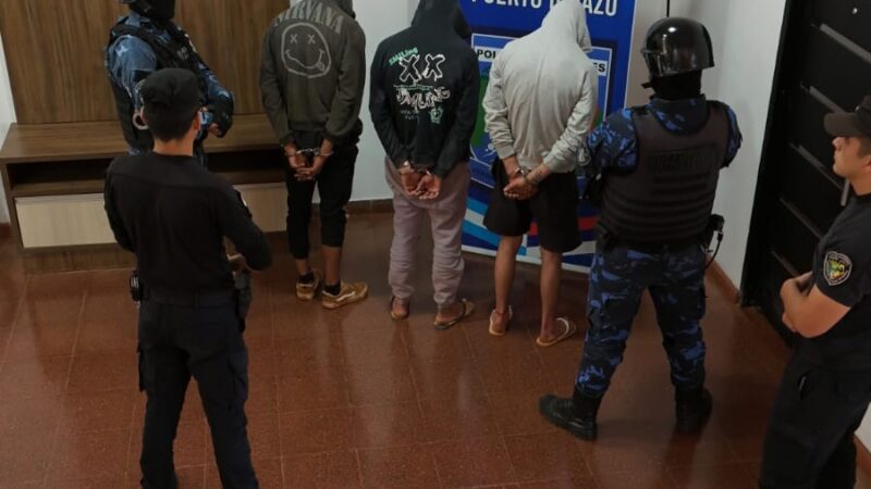 Allanaron y arrestaron a la banda de los tres “barreteros” de Puerto Iguazú