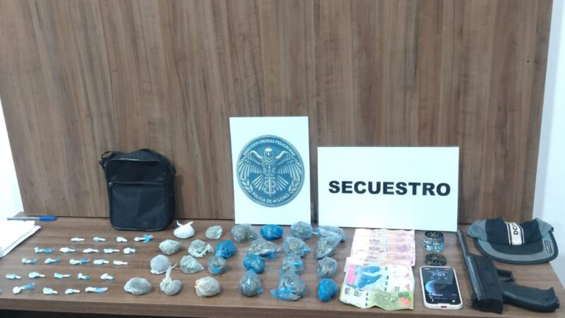 La Policía demoró a un dealer de 16 años comercializando drogas en un espacio público de Iguazú