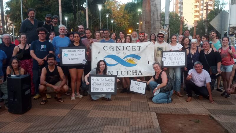En Iguazú también marcharon en rechazo al Veto