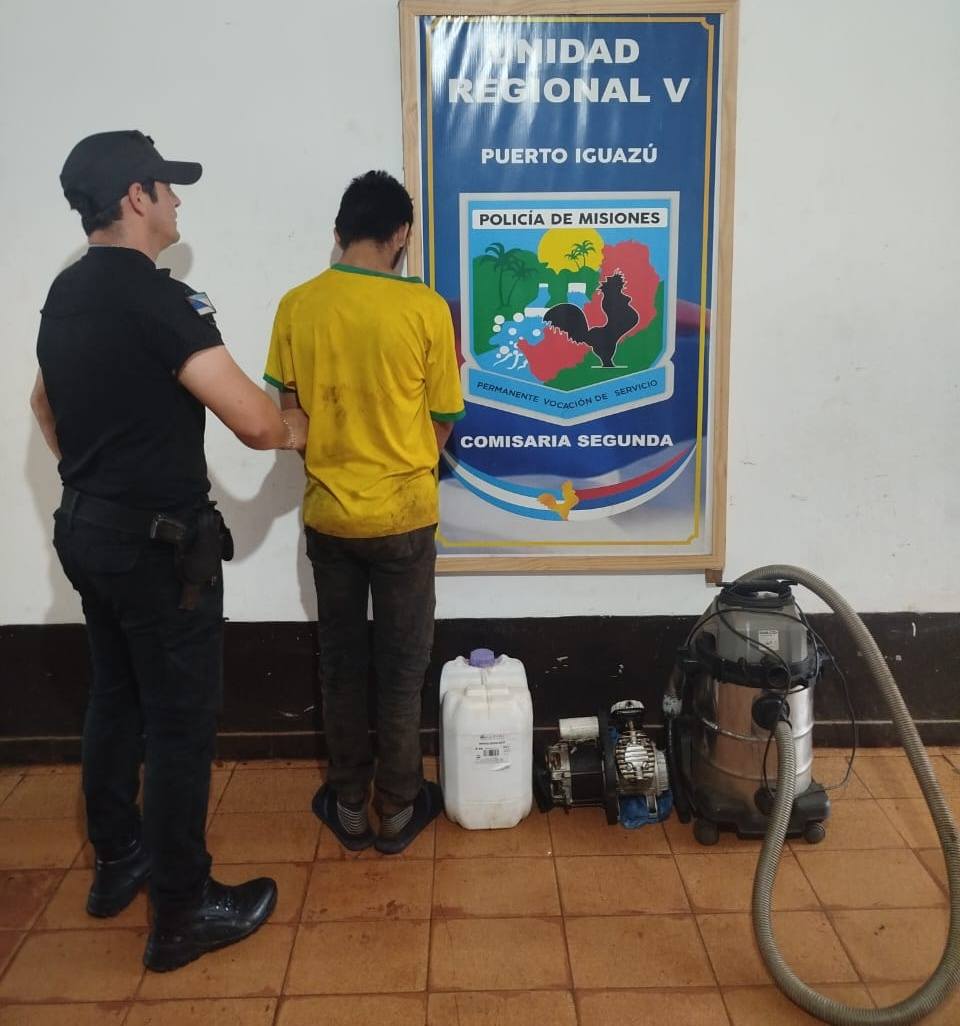 Iguazú: Dos hombres fueron arrestados por robos, la Policía recupero lo sustraído