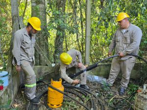 Energía de Misiones avanza con obras de vinculación de líneas desde la Estación San Lucas