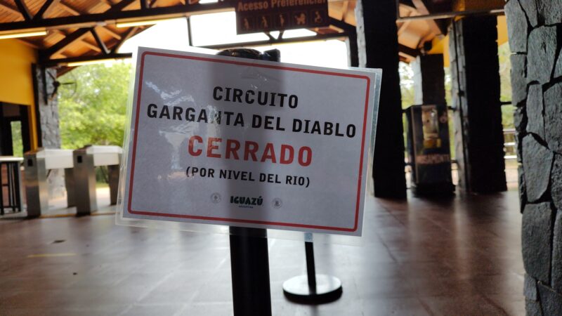 El caudal del rio Iguazú aumentó casi 4.000 metros cúbicos en 8 horas
