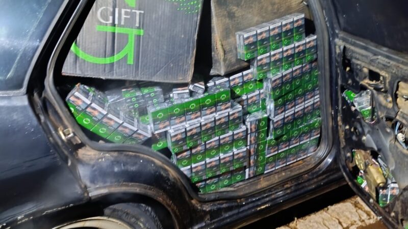 Infantería secuestró un auto brasileño cargado con cigarrillos de contrabando