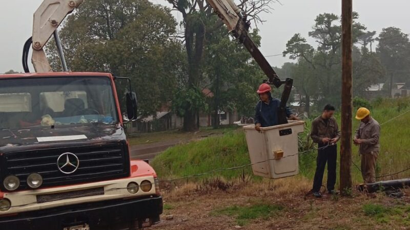 Operativo de Emergencia de Energía de Misiones por fuertes tormentas