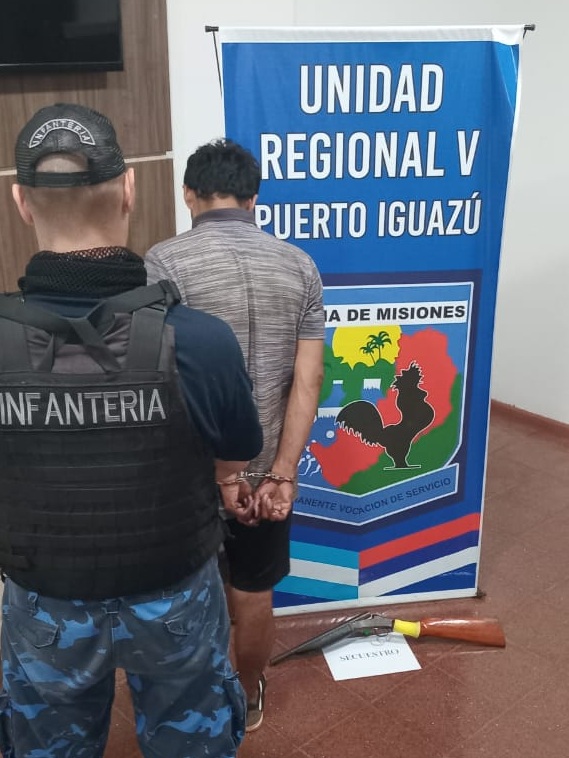 Puerto Iguazú: Era buscado por robo y por disparar a un efectivo policial