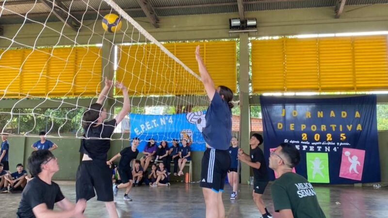 Jornada deportiva en la EPET 4: 600 alumnos disfrutaron del cierre del año