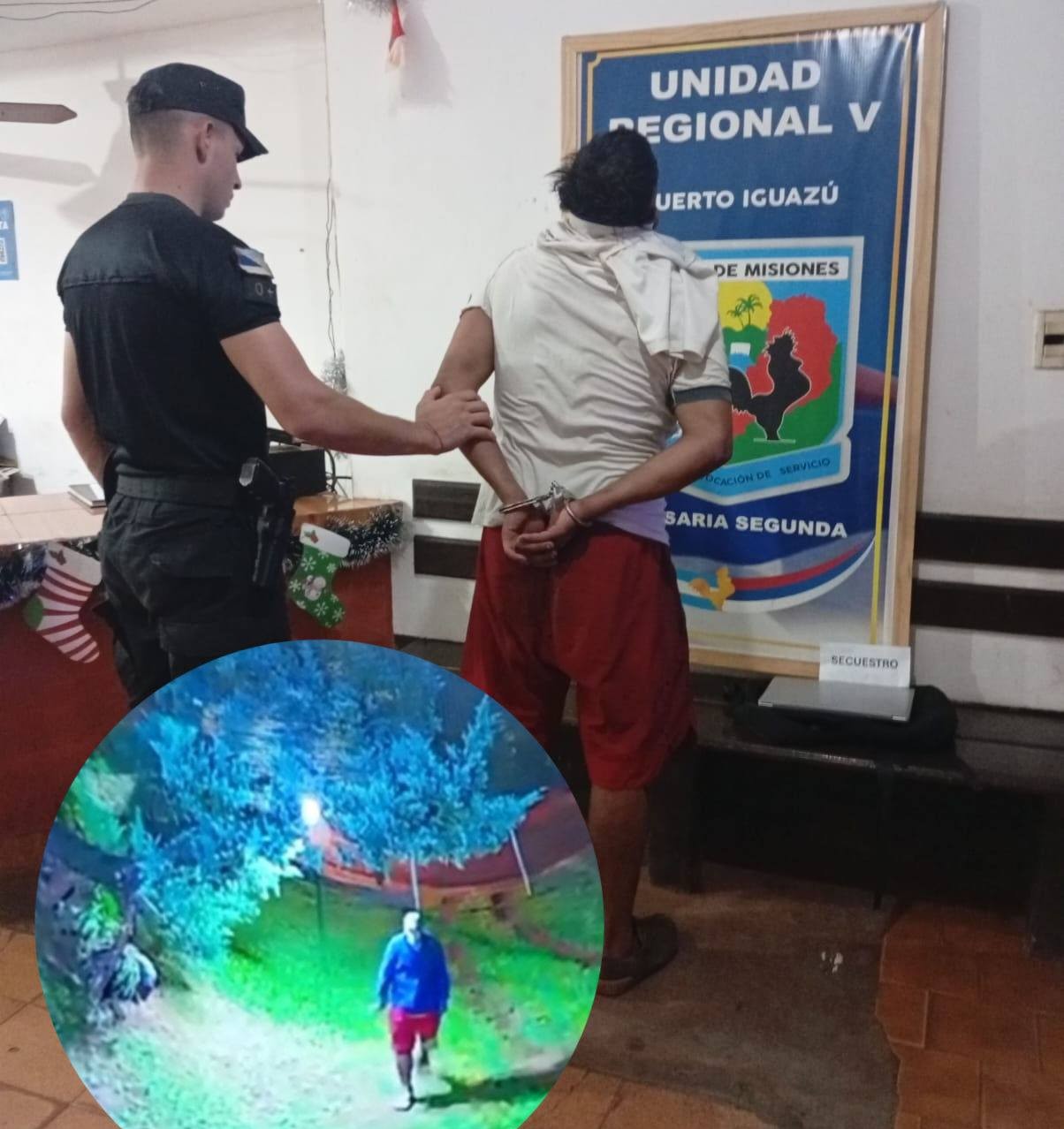 Robo una notebook y fue capturado tras ser identificado por las cámaras de seguridad