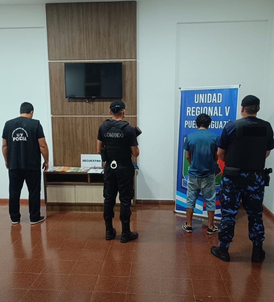 Dos dealers detenidos con cocaína y marihuana en Puerto Iguazú