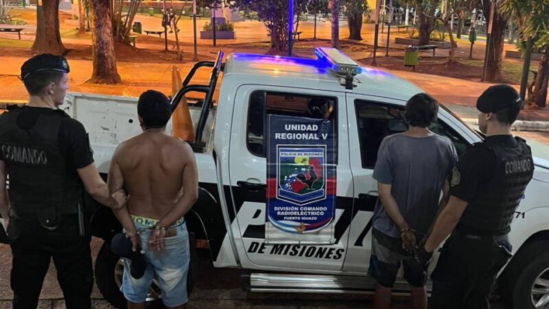 Puerto Iguazú: Arrestaron a dos delincuentes relacionados a un robo de cables en el polideportivo