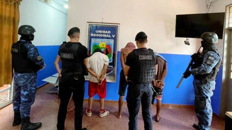 «Dani Cadela» y su secuaces fueron detenidos por robos en Puerto Iguazú