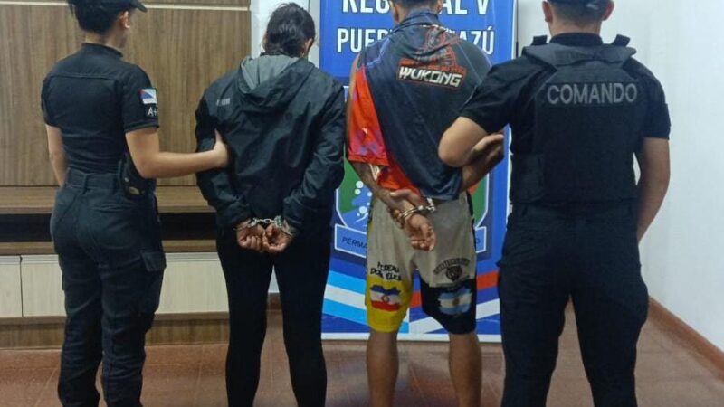 Dos delincuentes con antecedentes penales fueron detenidos por robos en Iguazú