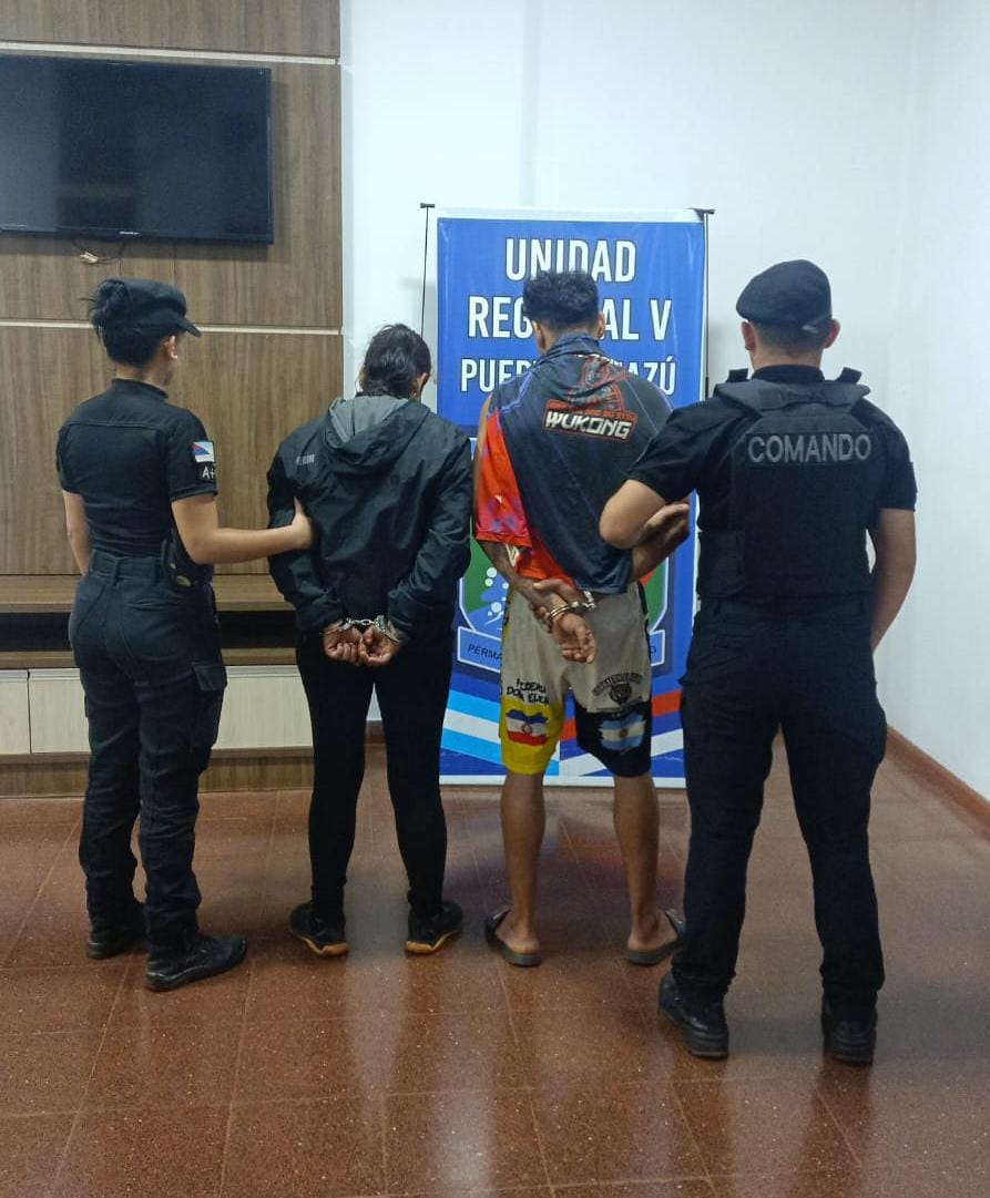 Dos delincuentes con antecedentes penales fueron detenidos por robos en Iguazú