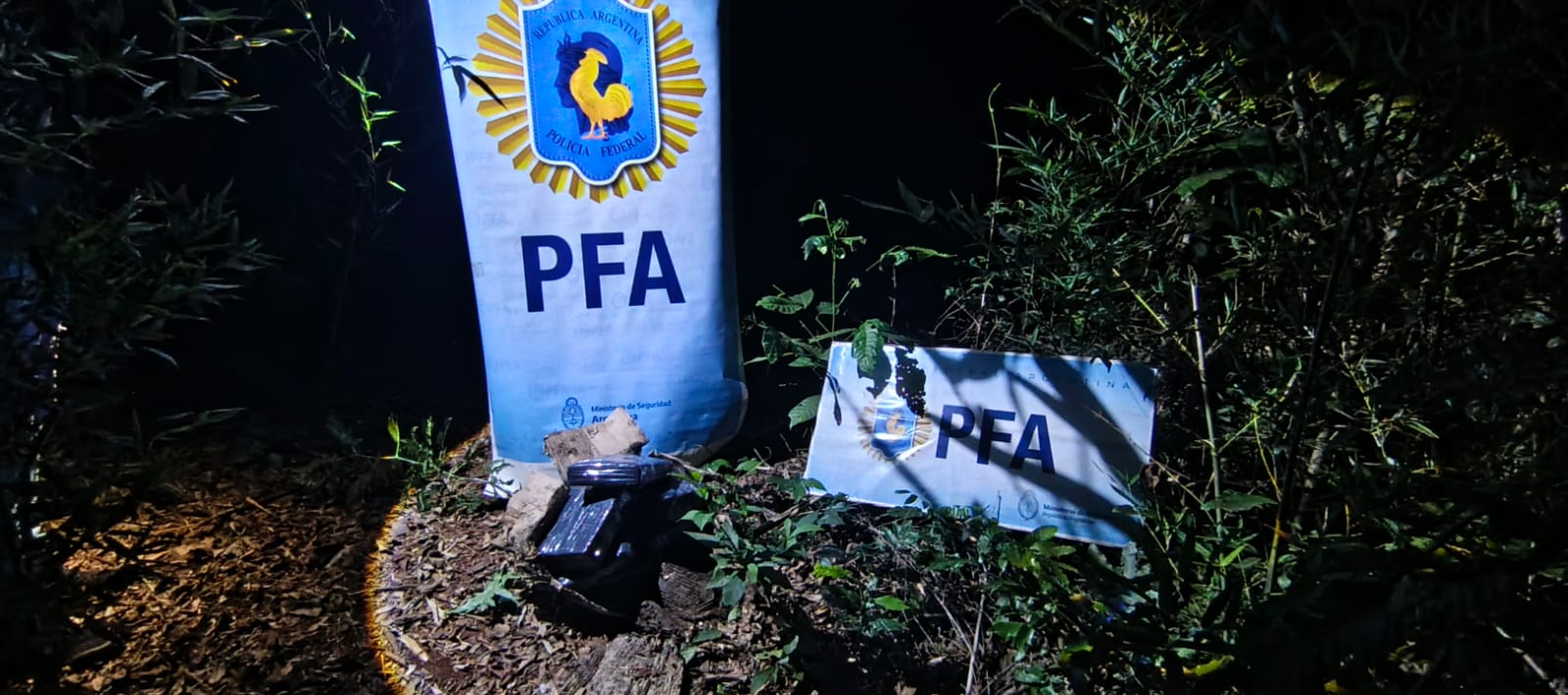 Federales secuestraron 10 kilos de marihuana abandonados en las 600 Hectáreas